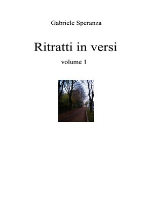 cover image of Ritratti in versi volume 1